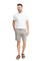 Classic FQ1924 FQHenry Men's Linen Shorts with Zipper (Style 21900626) in Beige or Grey