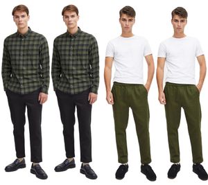 Classic CASUAL FRIDAY Men's Jersey Chinos (Style 20504819) in Blue or Green