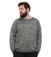 Classic BLEND BHDan BT Men's Fine-Knit Round-Neck Sweater – Plus Sizes 20713439 in Beige, Grey, Black, or Blue