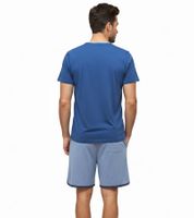 Ensemble shorty 2 pièces léger SCOTCH & SODA pour homme, composé d'un short en coton SSSP25M, disponible en bleu clair, gris marine et gris bleu