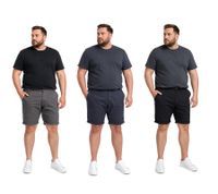 Classic SOLID SDMontijo BT men's chino shorts with zip fly (plus sizes 21300875) in grey, blue, or black