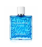 Rayhaan Ocean Rush Eau de Parfum Homme Fraîche et Aquatique 100ml Bleu