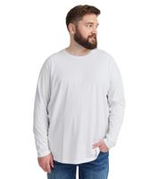 Camicia a maniche lunghe girocollo da uomo Classic SOLID SDBedon BT, taglie forti 21300882-ME-110601 bianca