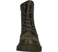 Botines de mujer BULLBOXER de alta calidad, con cordones, de piel auténtica, en verde oliva o marrón.