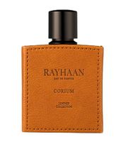 Rayhaan Corium Herren Eau de Parfum würzig-ledriger Duft mit Kastanie und Agarholz Parfüm 100ml Braun