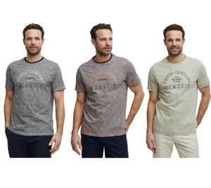 klassisches FQ1924 FQIvar Herren T-Shirt mit Rundhals Shirt 21900538 in Grau, Braun oder Grün