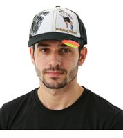WORLDCUP LEGENDS Unisex Baseball Cap – National Team Design – Cotton Cap – Curved Brim – Distressed Look – Available in Blue/White, Black/White, Yellow/Multicolor, and Red/Multicolor