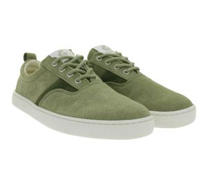 GROUNDIES La Paz Women's Lightweight Barefoot Shoes, Low-Top Mesh Sneakers with TrueSense Sole, Sustainable and Vegan Lace-Up Shoes, GND-130264-10 Khaki