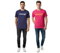 Formula E Men's T-Shirt – Sustainable cotton shirt featuring the Formula E logo; a motorsport-style summer shirt available in Blue or Pink/Yellow