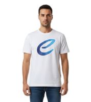 Formula E Men's Cotton T-Shirt with Formula E Logo – Summer Shirt available in White, Navy, Blue, Pink, or White