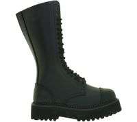 Timeless unisex Brandit Phantom genuine leather boots with a distinctive platform sole (Ranger/lace-up style) – "Second Choice" (minor cosmetic imperfections) – 9074-2 Black