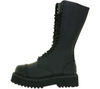 Timeless unisex Brandit Phantom genuine leather boots with a distinctive platform sole (Ranger/lace-up style) – "Second Choice" (minor cosmetic imperfections) – 9074-2 Black