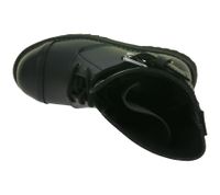 Distinctive Brandit Unisex Platform Phantom Buckle Boots – Genuine Leather, Steel-Toe, Lace-Up – 2nd Choice Minor Cosmetic Imperfections – 9075-2 Black