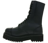Timeless unisex Brandit Phantom genuine leather boots with a distinctive platform sole (Ranger-style lace-ups) – 2nd choice (minor cosmetic imperfections) – 9073-2 Black