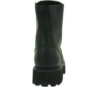 Timeless unisex Brandit Phantom genuine leather boots with a distinctive platform sole; military-style ranger boots/lace-up boots. Second-choice item – minor cosmetic imperfections. Color: Black (9072-2).