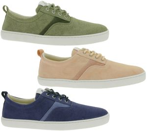 Scarpe barefoot leggere GROUNDIES La Paz – sneakers basse da donna in tessuto con suola TrueSense; sostenibili e vegane (GND-130264) – Rosa, Kaki o Blu scuro