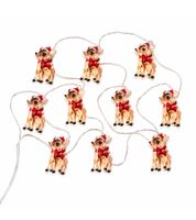 Waterproof LICHTMOMENTE Deer String Lights with Timer Function – 2.2 Meters, 20 Warm-White Micro-LEDs, LED Wire (Silver, Model 9843451)