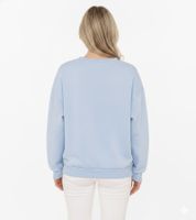 Jersey para mujer ZWILLINGSHERZ MOIN HEIMAT – Jersey de invierno estilo sudadera con cuello redondo (47060-18 Azul claro)