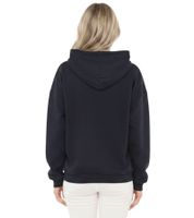 ZWILLINGSHERZ MOIN HEIMAT Hoodie Damen Kapuzen-Pullover maritimer Sweat-Pulli mit Tasche 47058-5 Dunkelblau