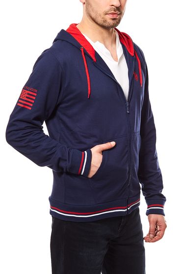 polo jacket with hoodie