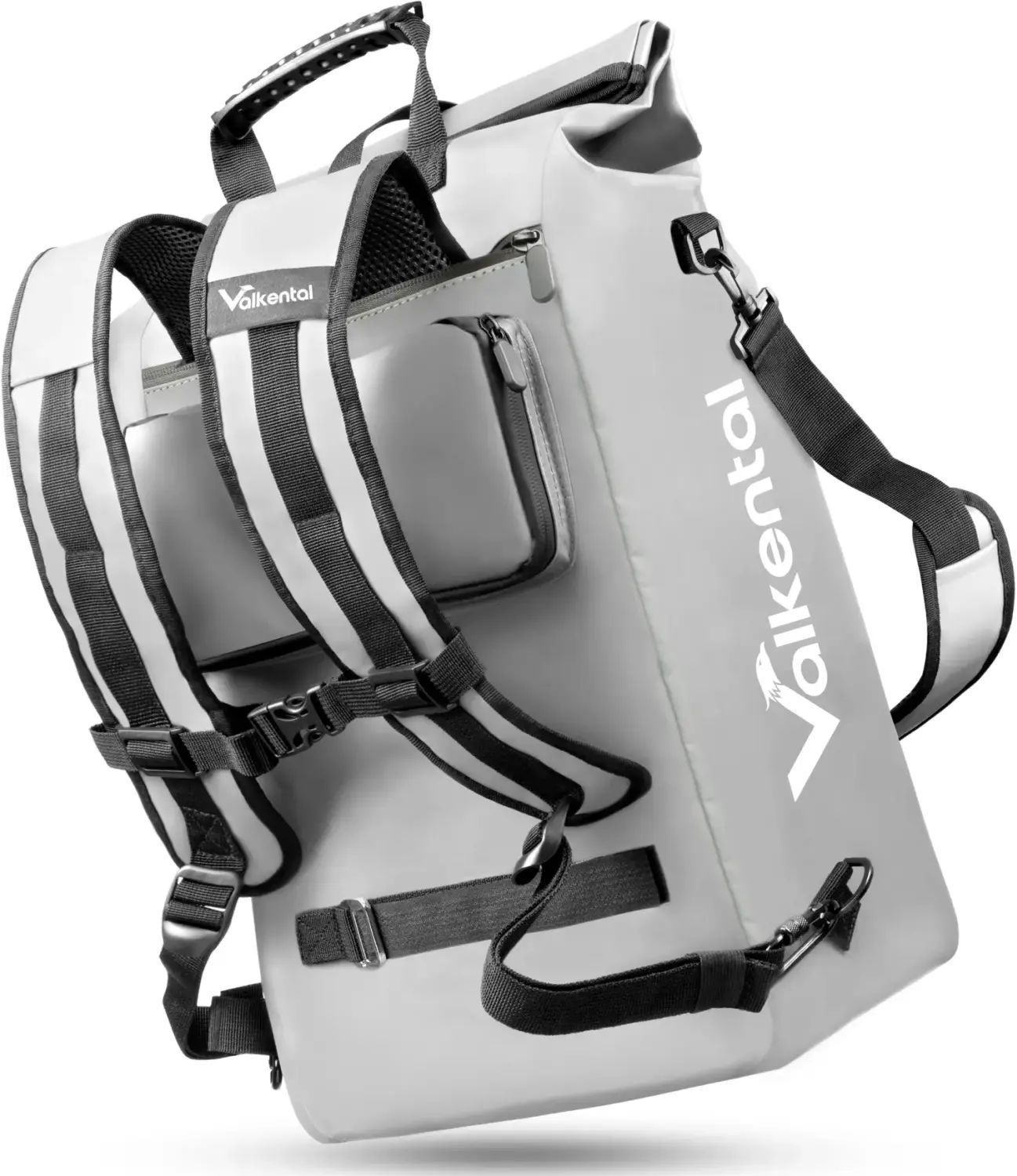 Valkental ValkOne 3in1 Fahrradtasche/-Rucksack-Grau-Reflektierend |  sportkopf Helme & Brillen