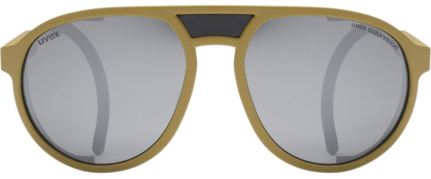 uvex mtn classic CV Bergbrille Gletscherbrille - Khaki Matt/Mirror 