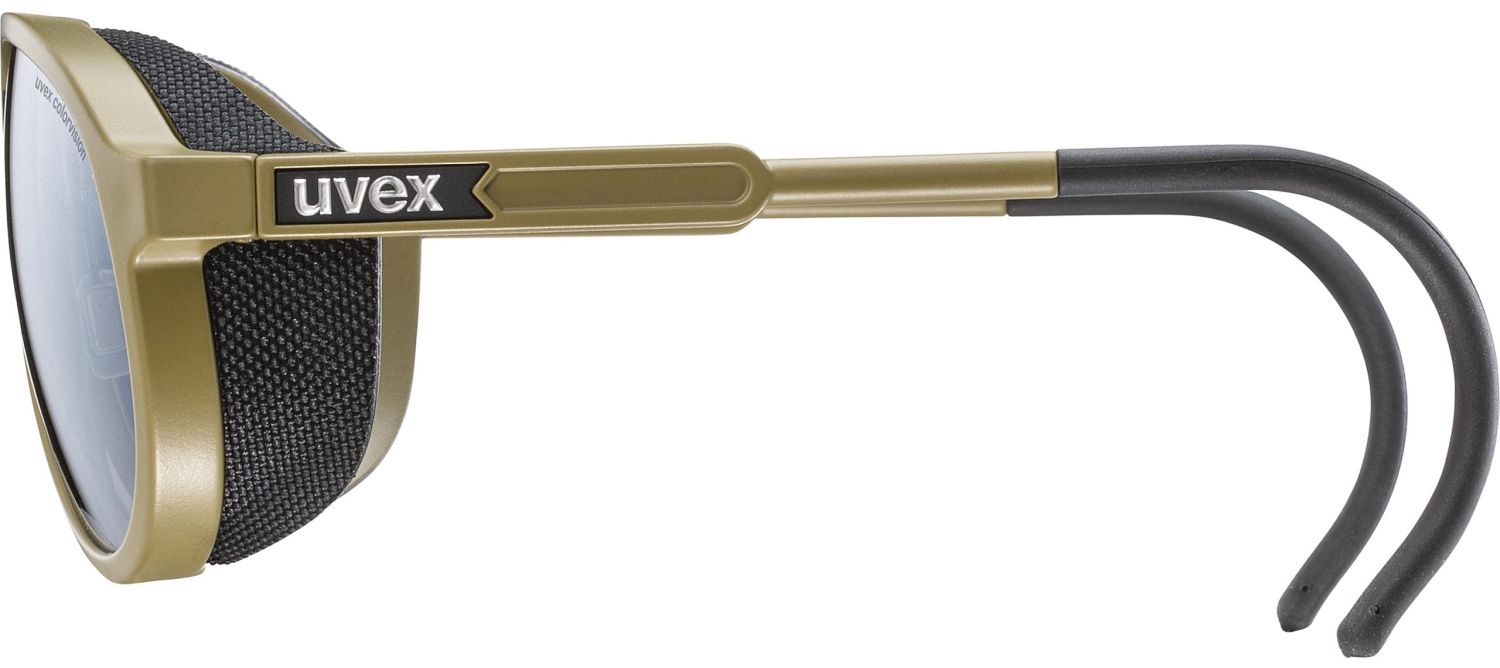 uvex mtn classic CV Bergbrille Gletscherbrille - Khaki Matt/Mirror 