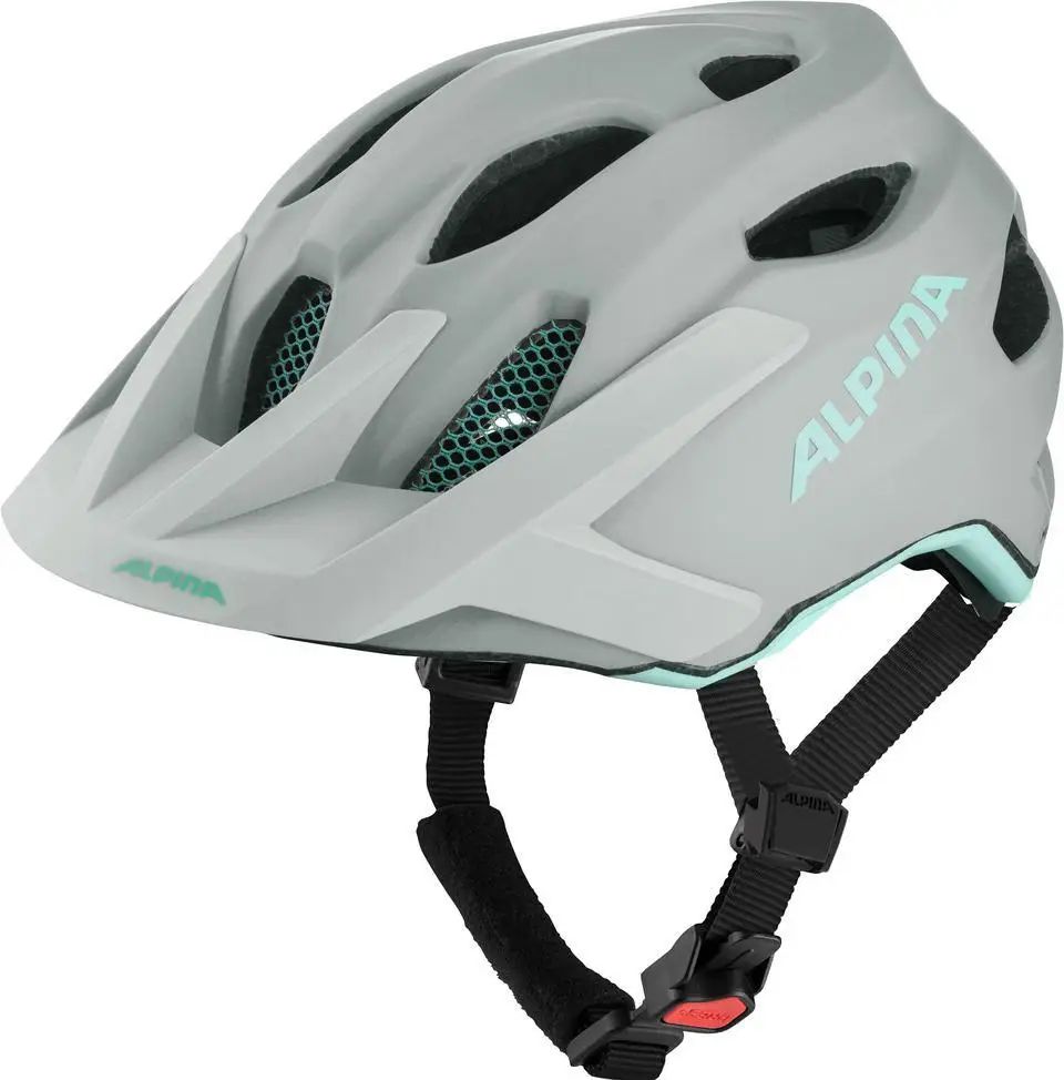 Alpina APAX JR MIPS Kinder-Fahrradhelm - smoke grey turquoise matt |  sportkopf Helme & Brillen