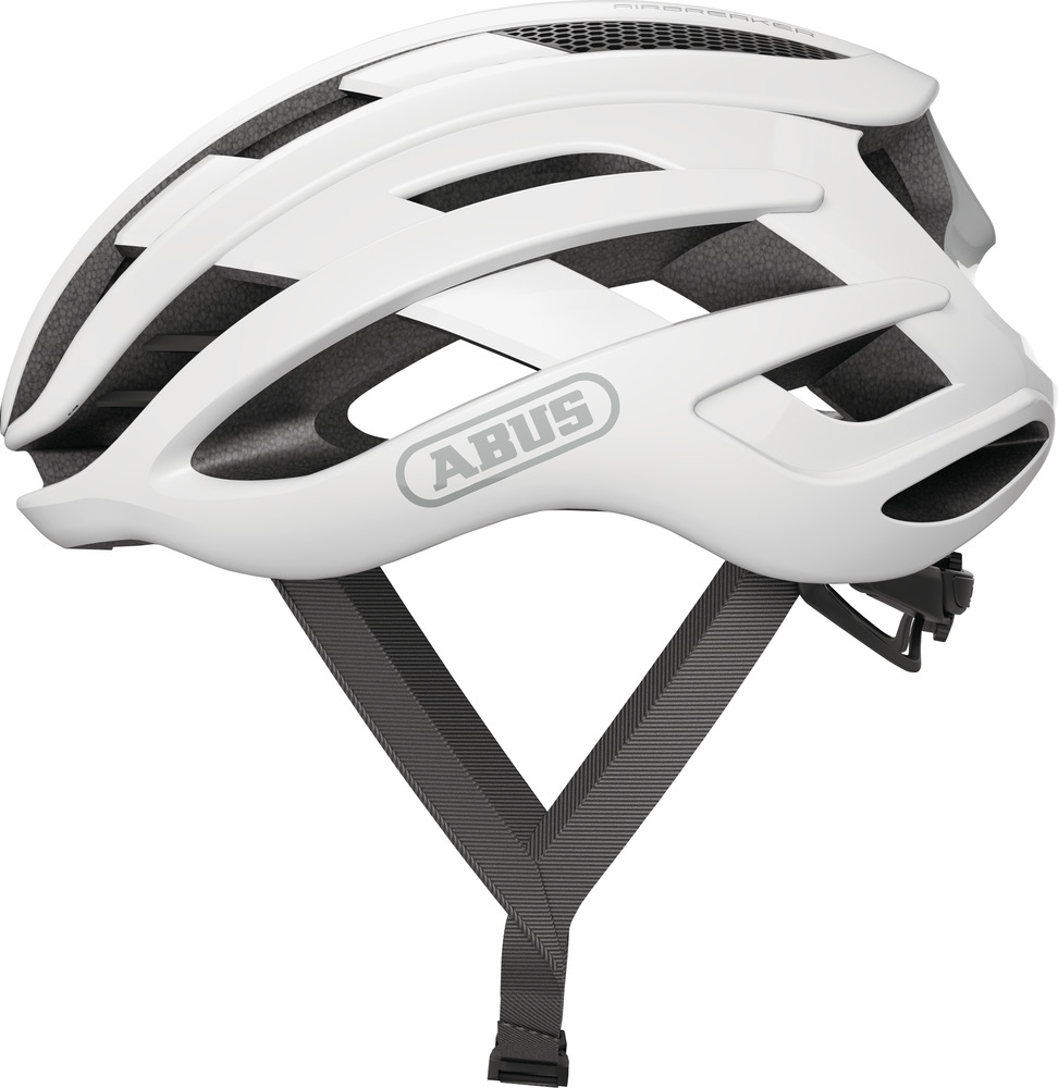 ABUS AirBreaker Rennradhelm - polar white matt | sportkopf Helme & Brillen