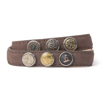 Noosa Armband Wrap Bracelet Petite Double Skinny brown