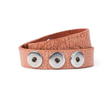 Noosa -Limitiert- double skinny embossed peach - Armband 