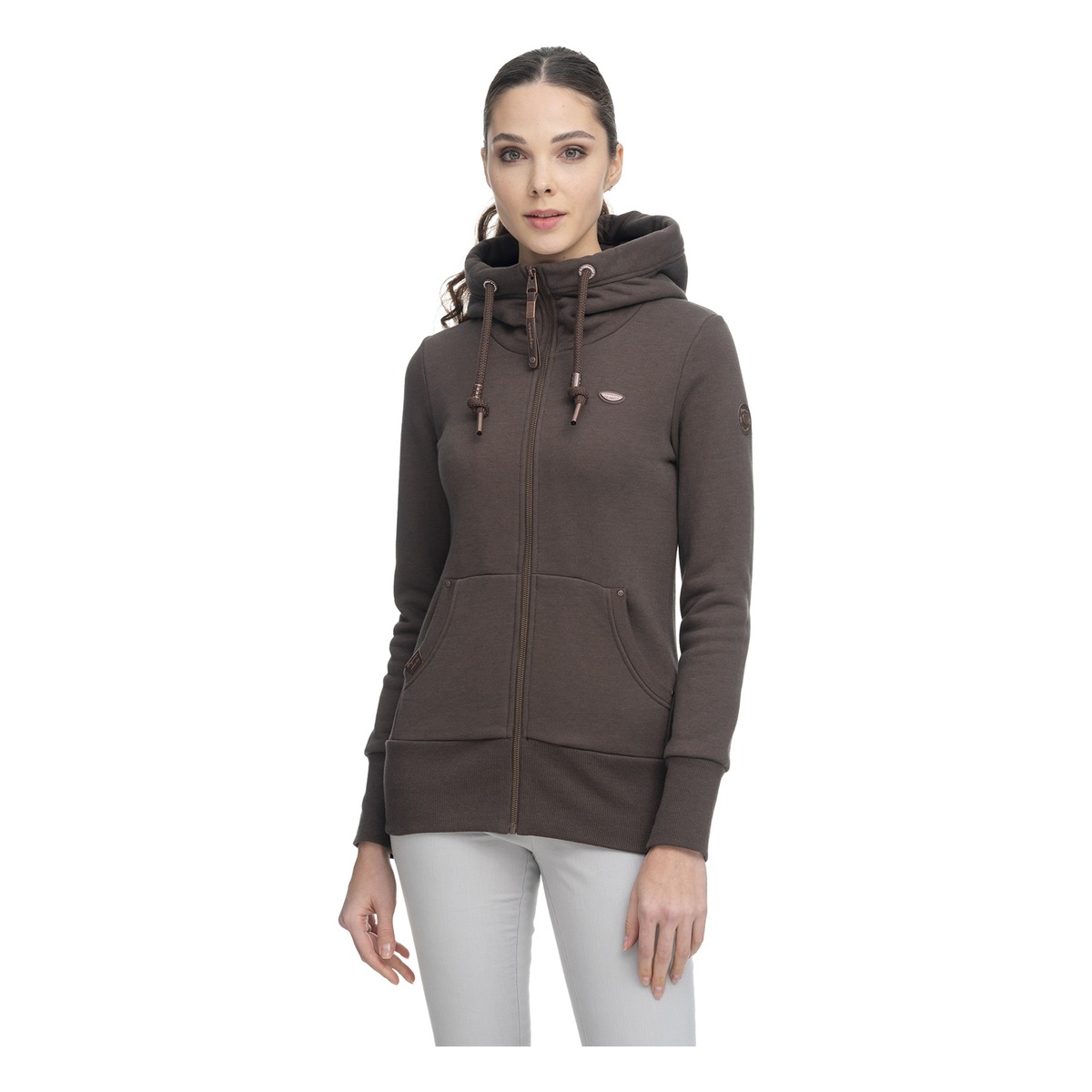Ragwear NESIE Felpa Con Cappuccio Zip Per Ragazza – 100% Vegana, Morbida, Tasche A Marsupio – Taglia 140, Cotone E Poliestere, Streetwear Comodo