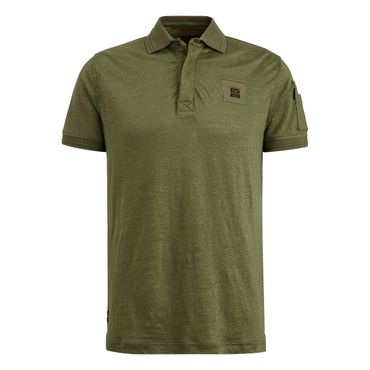 PME Legend Short Sleeve Polo Linen Cargo - Herren Poloshirt
