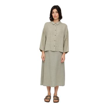 Mazine 3/4 Sleeve Linen Shirt - Damen Bluse