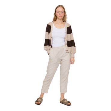 Mazine Straight Leg Linen Pants - Damen Stoffhose