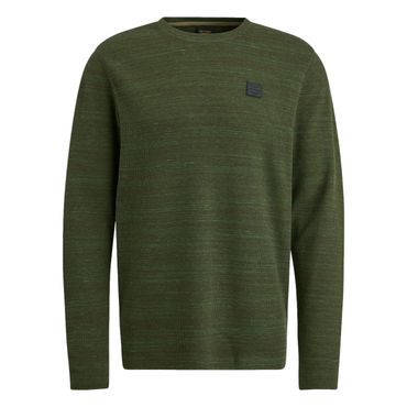 PME Legend Long Sleeve R-Neck Waffel Melange With Inject - Herren Sweatshirt