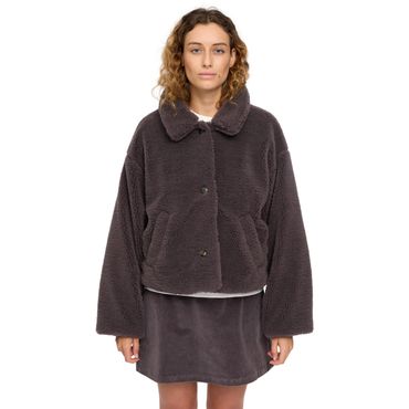 Mazine Faux-Fur Button Jacket - Kunstfelljacke