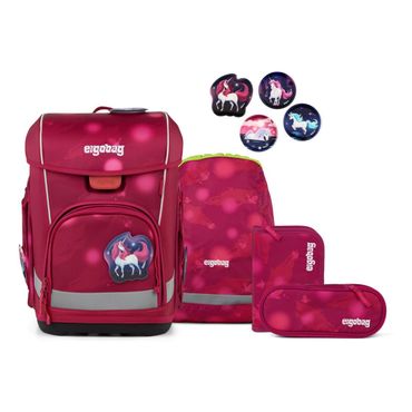 Ergobag Cubo Light Mondzaubär  - 5-teiliges Schulranzenset