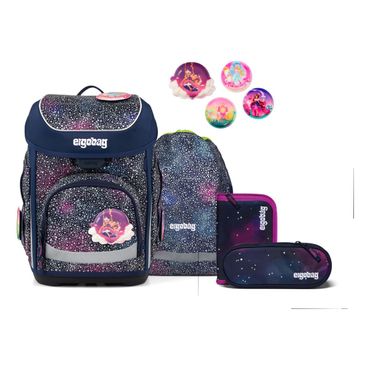 Ergobag Cubo Bärlaxy - 5-teiliges Schulranzenset