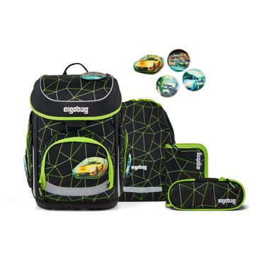 Ergobag Cubo Cybär Race - 5-teiliges Schulranzenset