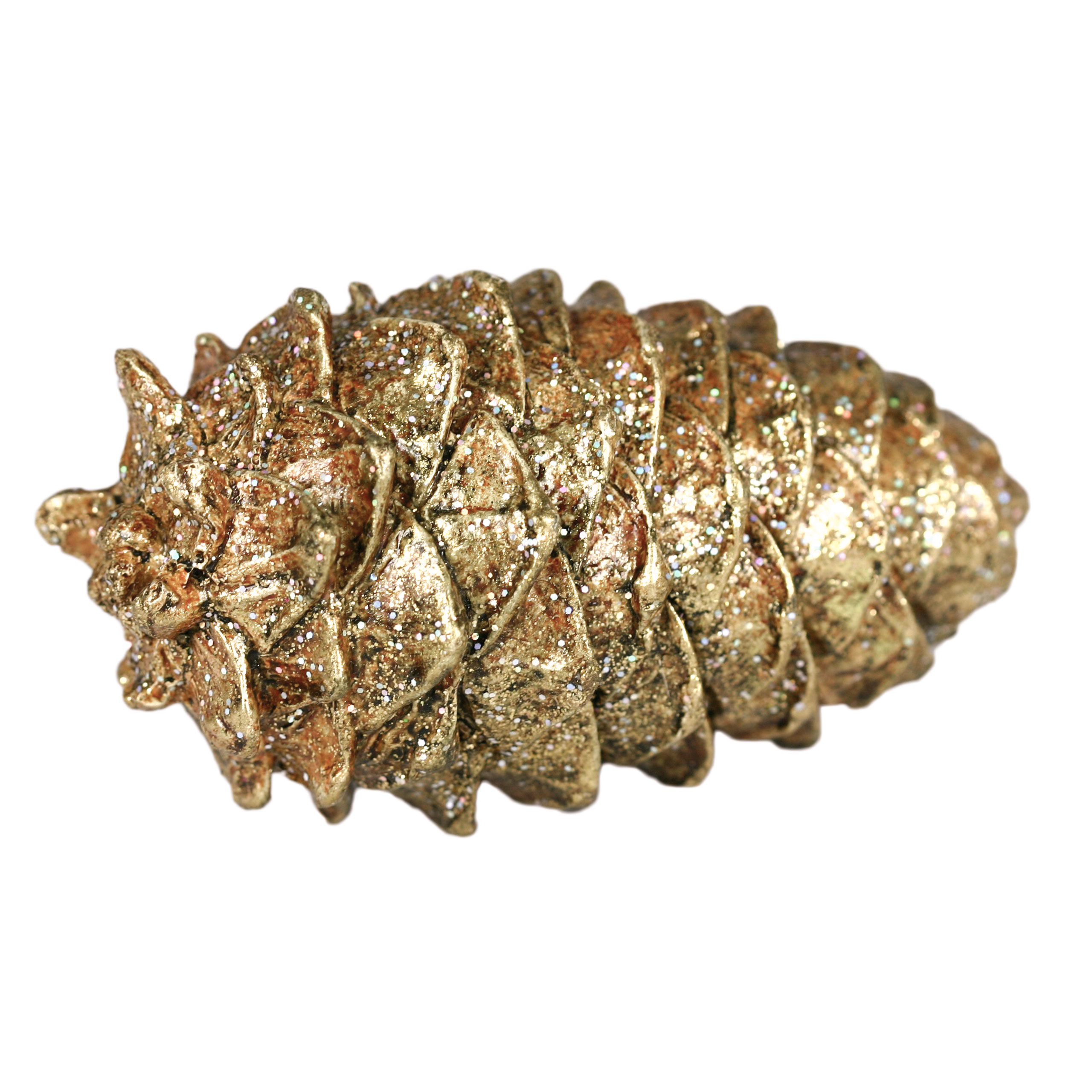 AM-Design · Glitter-Zapfen 13cm · gold silber antik | deko-schwester