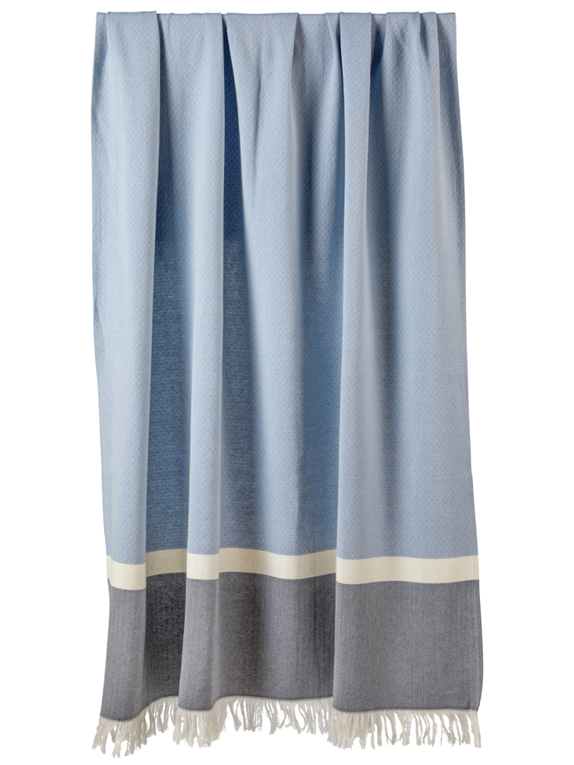 Baumwoll Waffelpiqué Decke marineblau