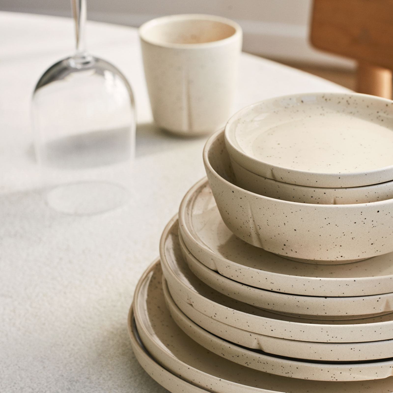 Rosendahl GRAND CRU SENSE Steingut Teller Beige Ø 25 cm