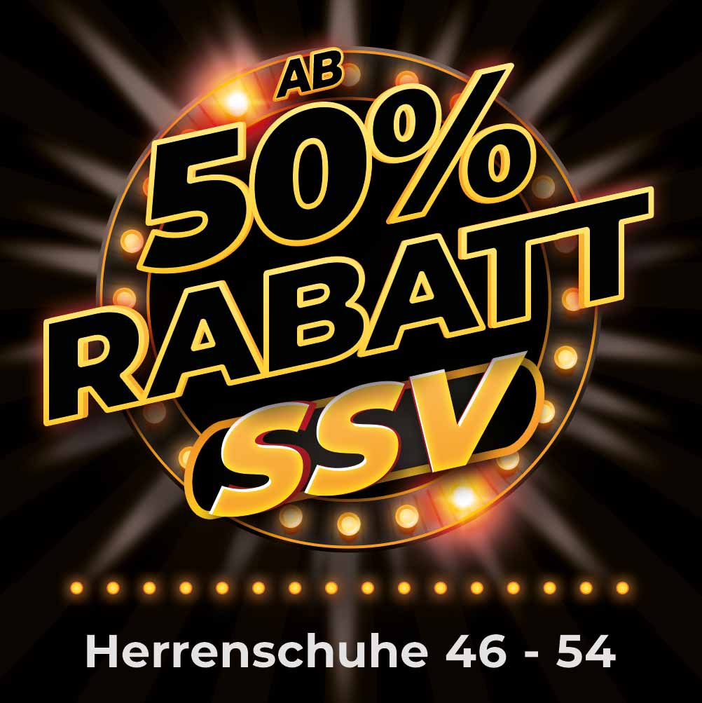 SSV bei schuhplus – Herrenschuhe in Übergrößen 46–54 mit 50–60% Rabatt