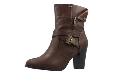 ANDRES MACHADO - Damen Stiefeletten - Braun Schuhe in Übergrößen