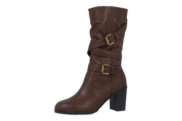 Andres Machado Stiefel in Übergrößen Braun AM4079 Soft Marron große Damenschuhe