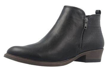 Fitters Footwear Boots in Übergrößen Schwarz 2.466002 Black PU große Damenschuhe
