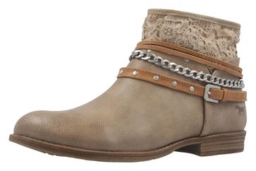 MUSTANG - Damen Boots Stiefeletten - Taupe Schuhe in Übergrößen