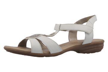Remonte Sandalen in Übergrößen Weiß R3641-81 große Damenschuhe