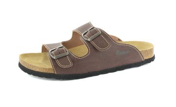 BIOPED - Hausschuhe Pantoletten - Kreta - Dunkelbraun Schuhe in Übergrößen